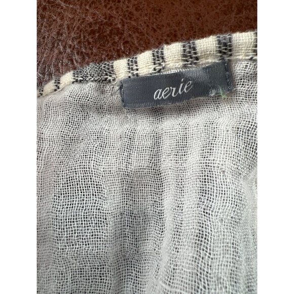 Aerie Striped Lightweight Open Front Kimono Swim Coverup Cape One Size - Picture 5 of 8